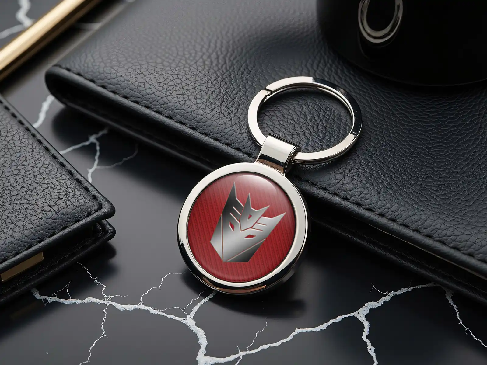 Safety Car Keyring Tag Alloy Style Premium